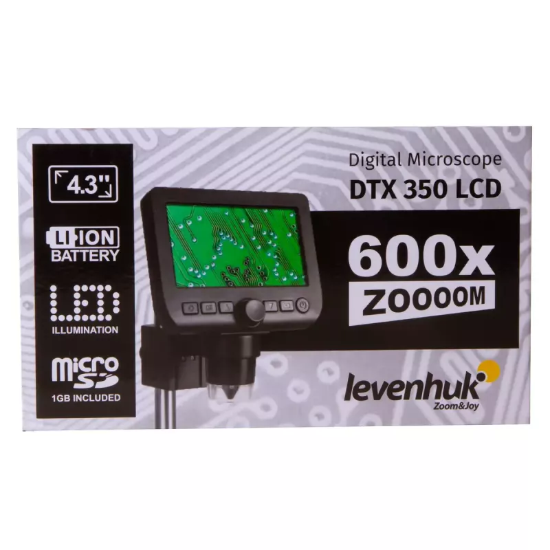 Mikroskop cyfrowy Levenhuk DTX 350 LCD 600x powiększenie