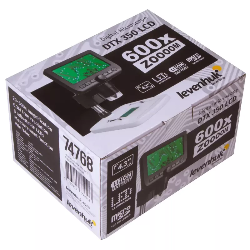 Mikroskop cyfrowy Levenhuk DTX 350 LCD 600x powiększenie