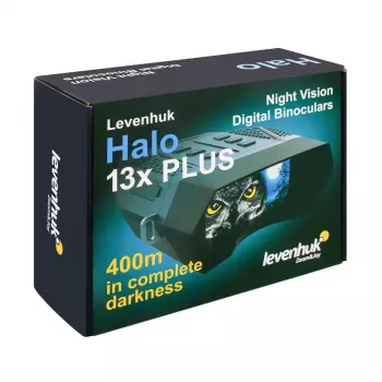 Lornetka Levenhuk Halo 13x Plus 13x powiększenie Czarna