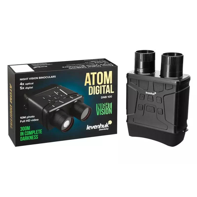Lornetka noktowizyjna Levenhuk Atom DNB100 cyfrowa, zasięg do 100 m