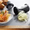 Ręczny krajalnica GEFU Spirelli 2.0 Czarny Srebrny Plastik Stal nierdzewna