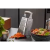 Stalowa tarka GEFU GRATO G-89562 — kwadratowy design, konstrukcja ze stali nierdzewnej