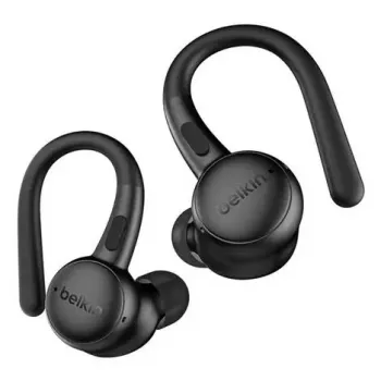 Zestaw słuchawkowy Belkin SoundForm ActiveFit przewodowy bezprzewodowy Bluetooth czarny