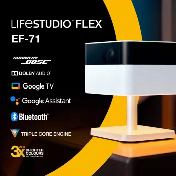 Epson EF-71 Projektor standardowego rzutu 700 lumenów ANSI 3LCD 1080p (1920x1080) Biały