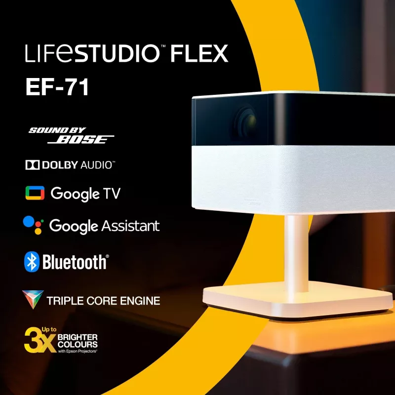Epson EF-71 Projektor standardowego rzutu 700 lumenów ANSI 3LCD 1080p (1920x1080) Biały