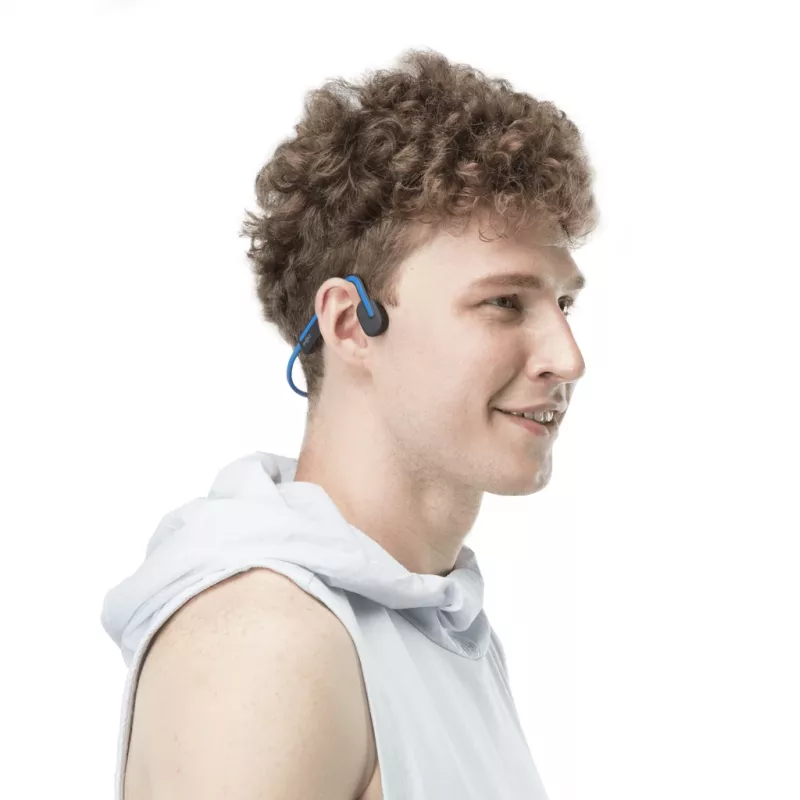 Słuchawki SHOKZ OpenMove bezprzewodowe zaczep na ucho połączenia/muzyka USB typu C Bluetooth niebieski