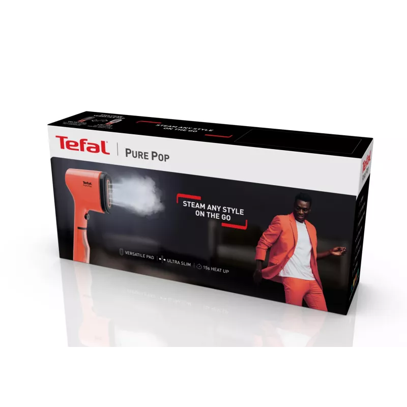 Tefal Pure Pop DT2022 Ręczny parownik do ubrań 0,07 l 1300 W Koralowy