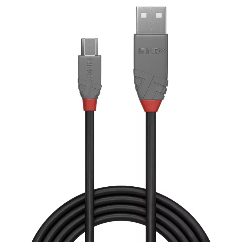 Lindy 2 m kabel USB 2.0 Typ A na Micro-B, linia Anthra