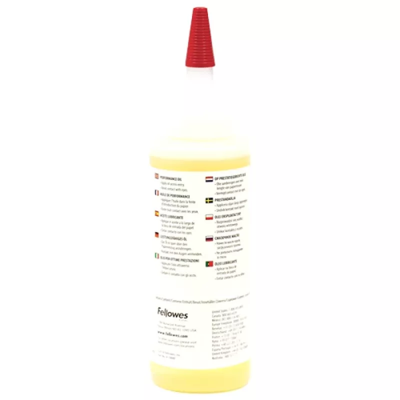 Fellowes Powershred Bottled Lubricant (120ml), olej smarujący, Bursztynowy, 0,12 L, 44,5 mm, 44,5 mm, 161,9 mm
