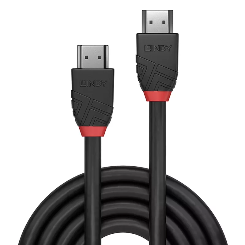 Lindy 2m High Speed HDMI kabel, Czarny Line