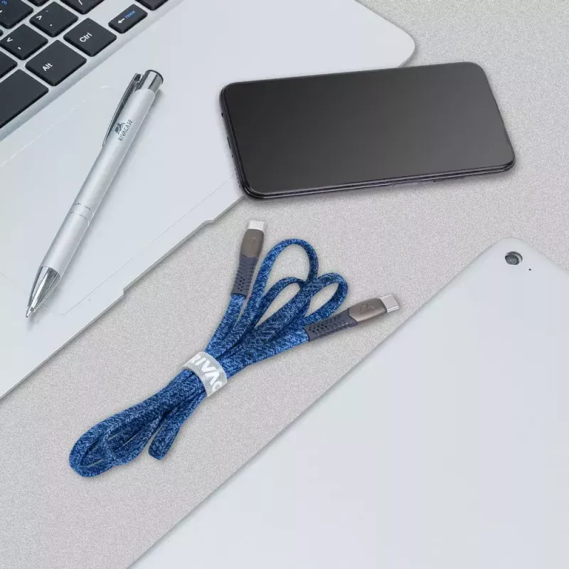 Kabel USB Rivacase PS6105 BL12 USB 2.0 1,2 m USB C Niebieski