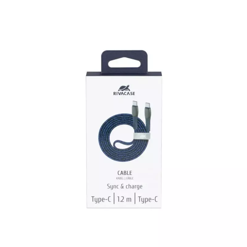 Kabel USB Rivacase PS6105 BL12 USB 2.0 1,2 m USB C Niebieski