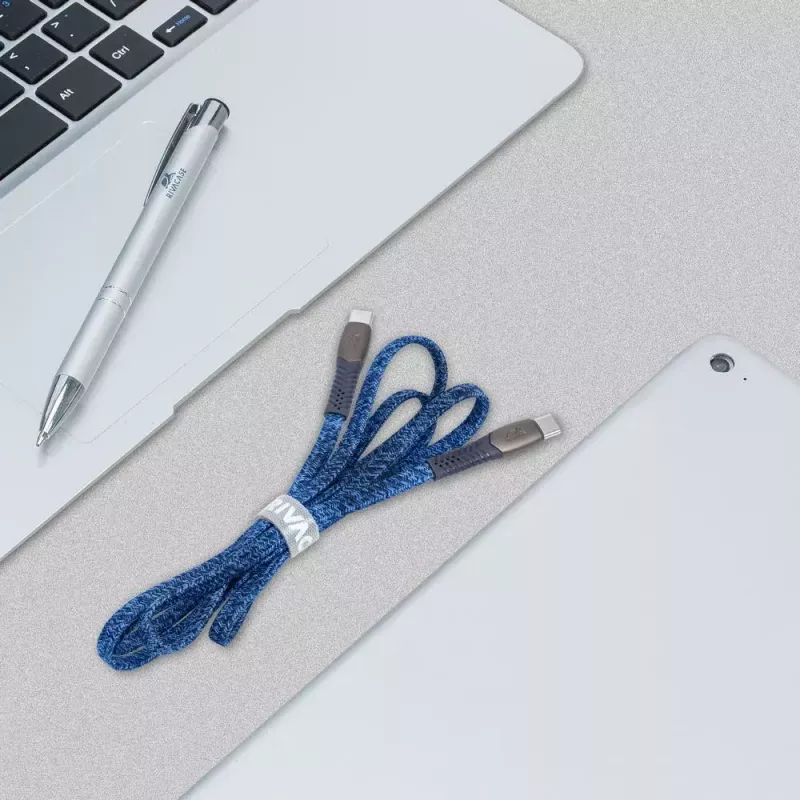 Kabel USB Rivacase PS6105 BL12 USB 2.0 1,2 m USB C Niebieski