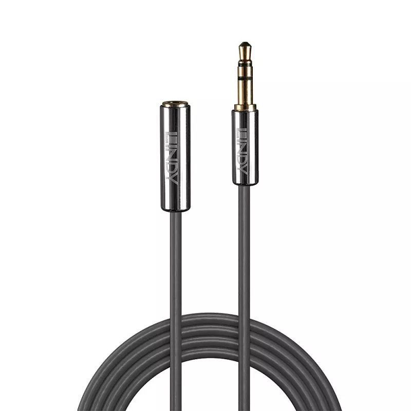 Lindy 1m 3.5mm Extension Audio kabel, Cromo Line