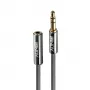 Lindy 0.5M 3.5MM AUDIO kabel, CROMO LINE