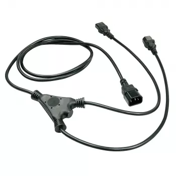 Lindy 1m kabel rozdzielający IEC, IEC C14 na 2 x IEC C13