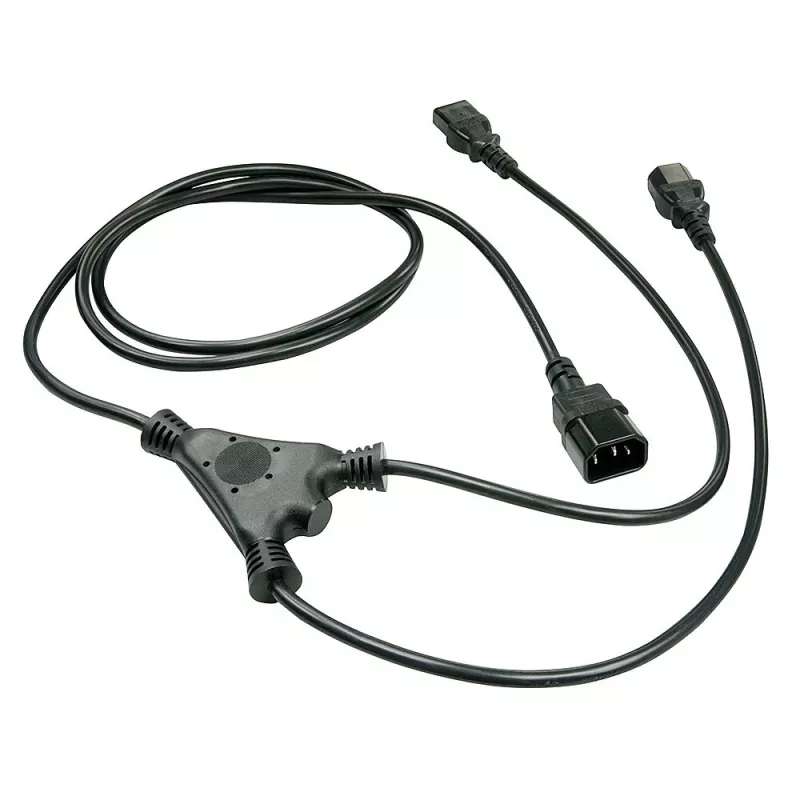 Lindy 1m kabel rozdzielający IEC, IEC C14 na 2 x IEC C13