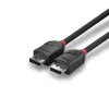 Kabel Lindy DisplayPort 1.2 0,5 m, Czarny Line