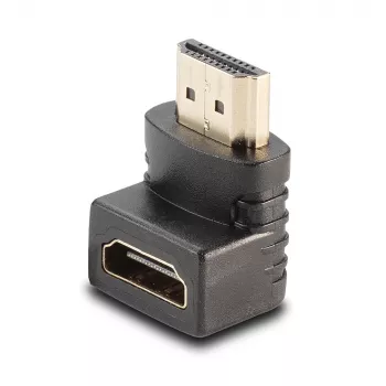 Lindy Adapter HDMI z żeńskiego na męski, kątowy 90° w dół