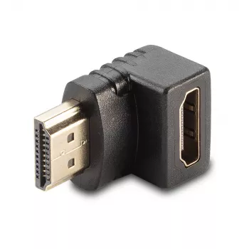 Lindy Adapter HDMI z żeńskiego na męski, kątowy 90° w dół