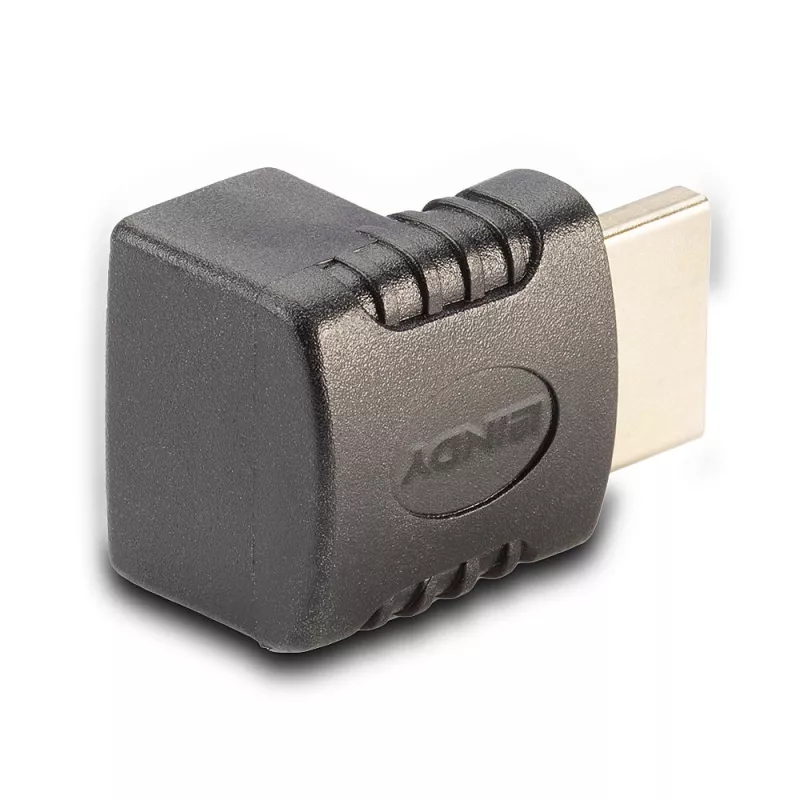 Lindy Adapter HDMI z żeńskiego na męski, kątowy 90° w dół