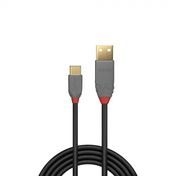 Kabel Lindy 3m USB 2.0 Typ A na C, linia Anthra