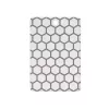 Deska do krojenia RESTO 95401 prostokątna z tworzywa sztucznego 138×200×8 mm szaro-biała