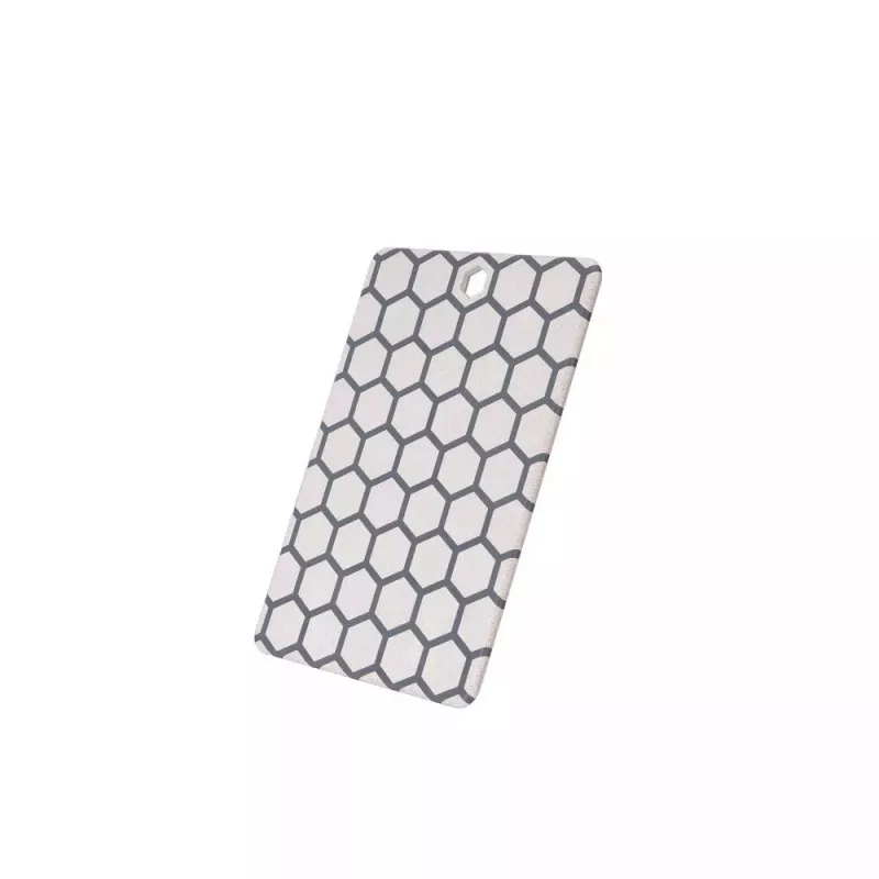 Deska do krojenia RESTO 95401 prostokątna z tworzywa sztucznego 138×200×8 mm szaro-biała