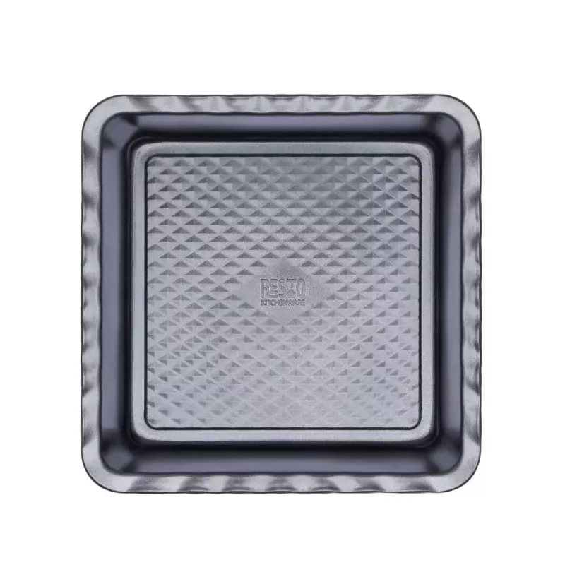 Naczynie do lasagne Resto Kitchenware 96115 prostokątne stal węglowa 255x255x50 mm