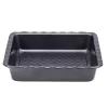 Naczynie do lasagne Resto Kitchenware 96115 prostokątne stal węglowa 255x255x50 mm