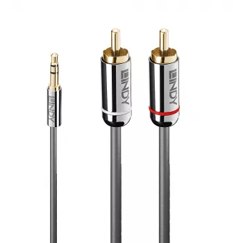 Kabel audio Lindy 3 m, 3,5 mm – chinch, linia Cromo