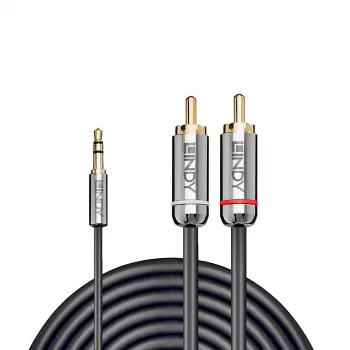 Kabel audio Lindy 3 m, 3,5 mm – chinch, linia Cromo