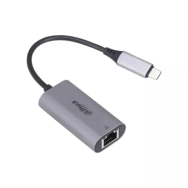 Adapter USB 3.0 Type-C na RJ45 DAHUA TC31 — 1000 Mbit/s, zasilany przez USB, szary