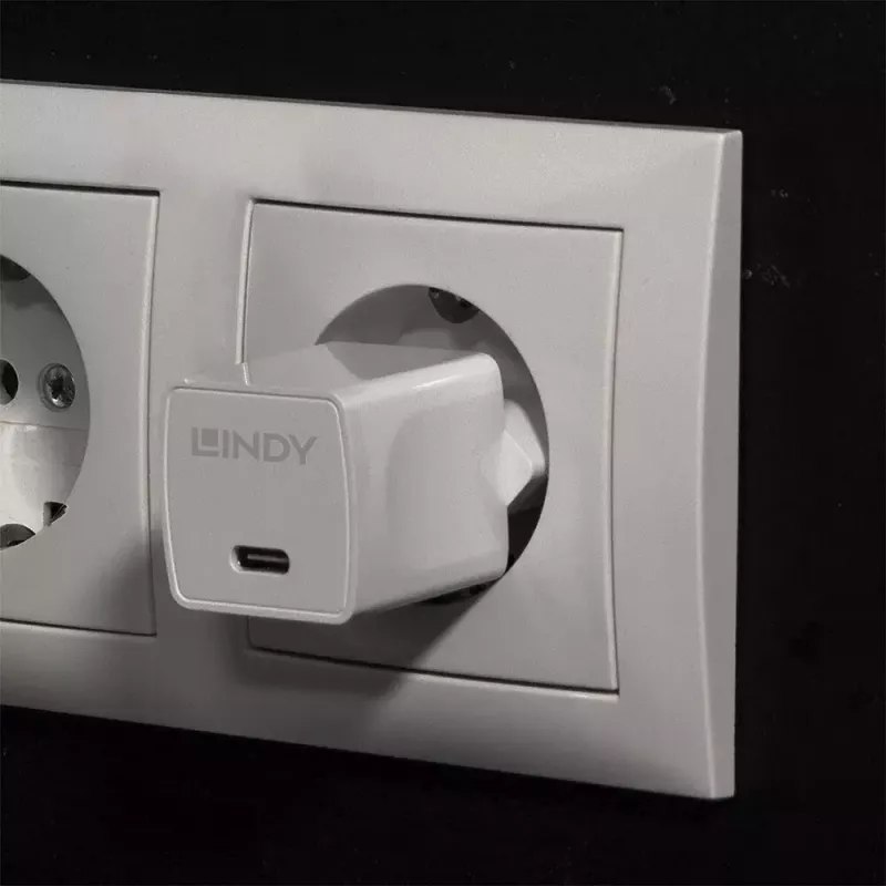 Ładowarka sieciowa Lindy 73410 do urządzeń mobilnych Smartfon Biała