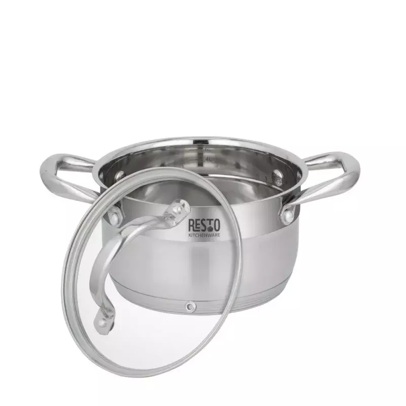 Resto Kitchenware Rigel 1,9 l okrągły garnek ze stali nierdzewnej