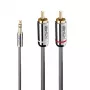 Kabel audio Lindy 10 m 3,5 mm – RCA, linia Cromo