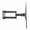 Uchwyt ścienny do telewizora Gembird WM-55ST-03 dla ekranów 32–55 cali, VESA do 400x400, odchylanie -18°/5°, obrót ±90°, maks. obciążenie 35 kg, czarny
