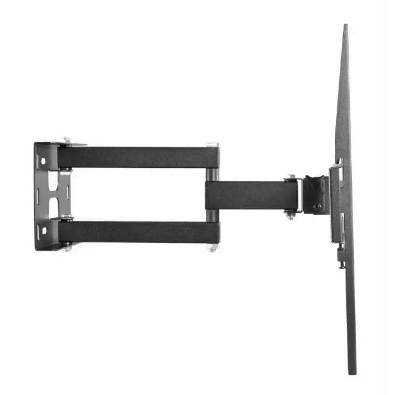 Uchwyt ścienny do telewizora Gembird WM-55ST-03 dla ekranów 32–55 cali, VESA do 400x400, odchylanie -18°/5°, obrót ±90°, maks. obciążenie 35 kg, czarny