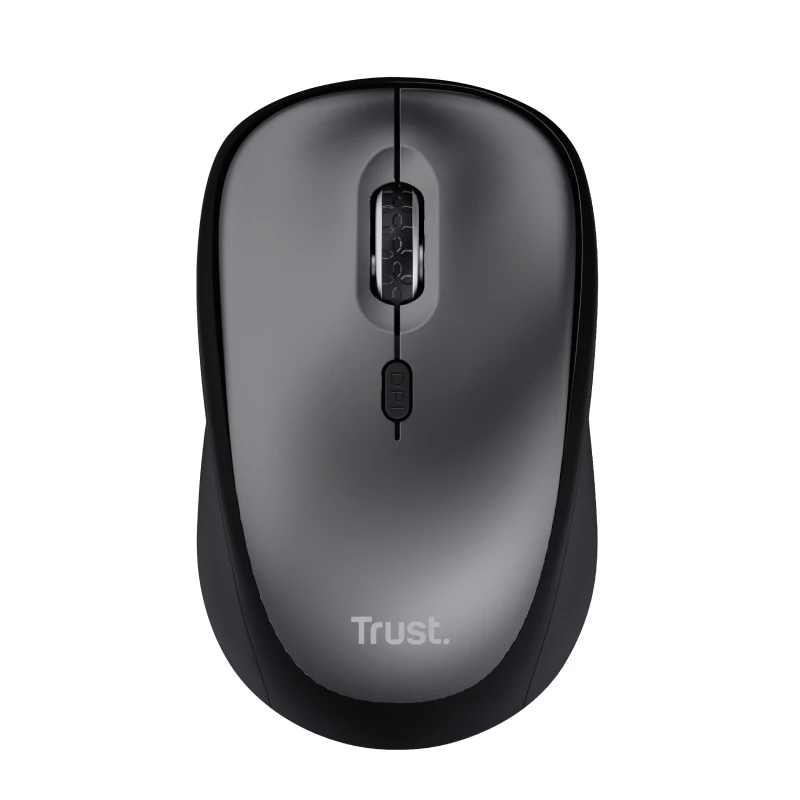 Trust Yvi+ Silent Wireless mysz, Right-hand, Optical, RF Wireless, 1600 DPI, Czarny