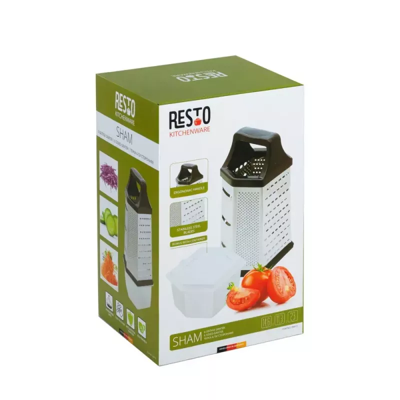 Tarka pudełkowa Resto Kitchenware 95413 Czarna Stal nierdzewna