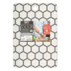 Deska do krojenia Resto Kitchenware 95403 prostokątna plastikowa szaro-biała
