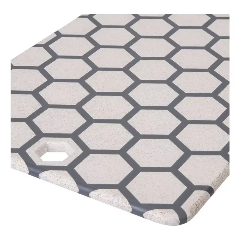 Deska do krojenia Resto Kitchenware 95403 prostokątna plastikowa szaro-biała