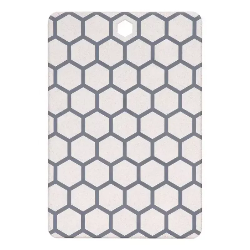 Deska do krojenia Resto Kitchenware 95403 prostokątna plastikowa szaro-biała
