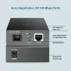 TP-Link 10/100 Mb/s RJ45 na 100 Mb/s Single-mode SC WDM dwukierunkowy konwerter światłowodowy