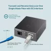 TP-Link 10/100 Mb/s RJ45 na 100 Mb/s Single-mode SC WDM dwukierunkowy konwerter światłowodowy