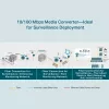 TP-Link 10/100 Mb/s RJ45 na 100 Mb/s Single-mode SC WDM dwukierunkowy konwerter światłowodowy