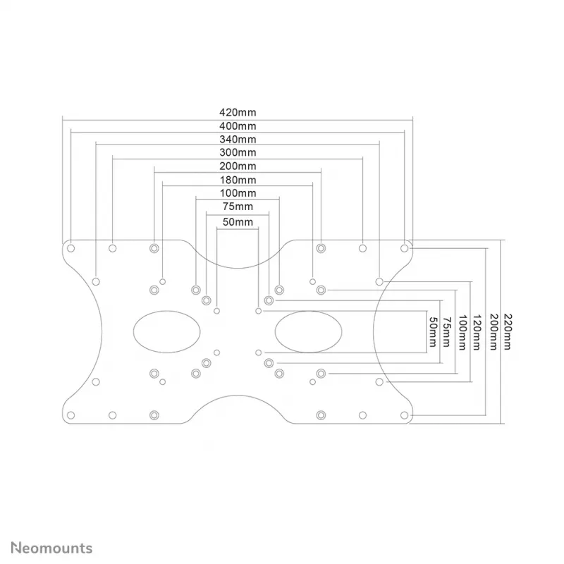 Neomounts FPMA-VESA400 adapter VESA 22-52 cale