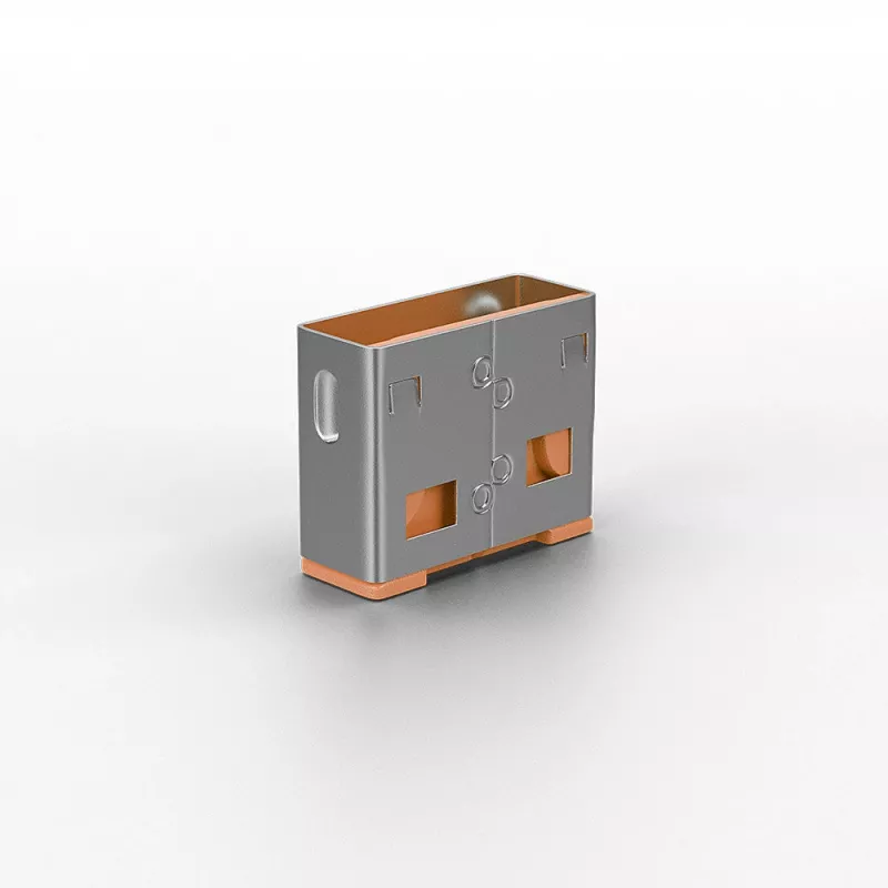Lindy blokada portu USB (bez klucza) - opakowanie 10 szt., kolor: pomarańczowy