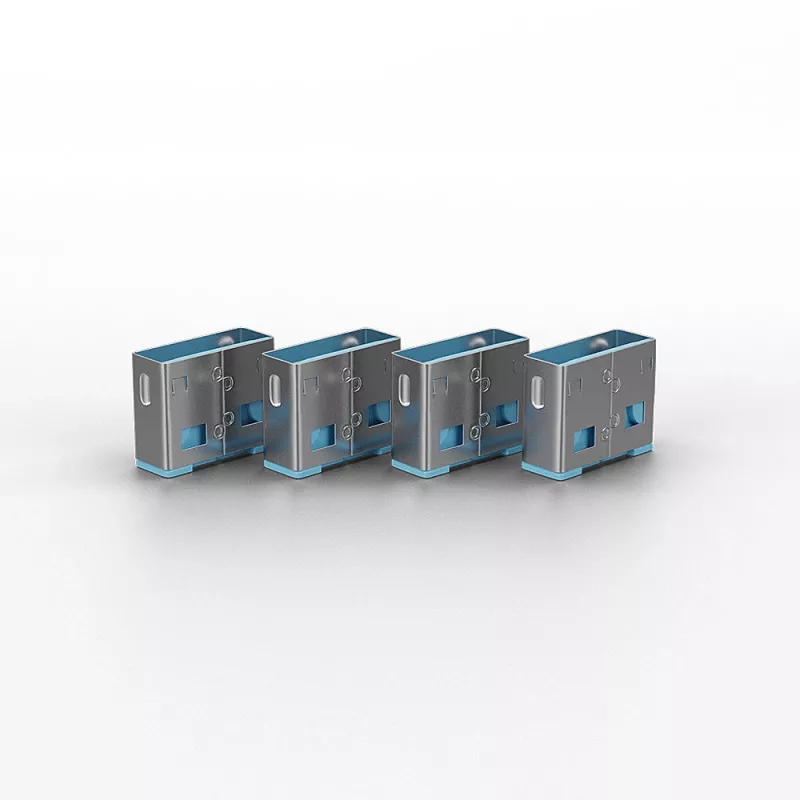 Blokada portu Lindy USB Port Blocker bez klucza Zestaw 10 szt. Kod koloru niebieski