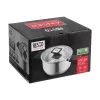 Resto Kitchenware Anser garnek okrągły 2,5 l, czarny, stal nierdzewna